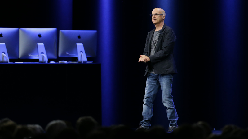 Apple’s Jimmy Iovine introduces Apple Music on stage at the Worldwide Developers Conference keynote (Photo: Apple)